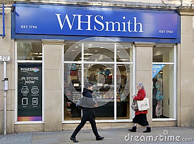 WHSmith retail store in London Editorial Stock Photo