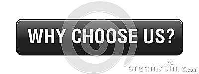 Why choose us button Vector Illustration