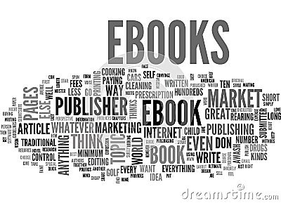 Why Market Ebooks Word Cloud Stock Photo