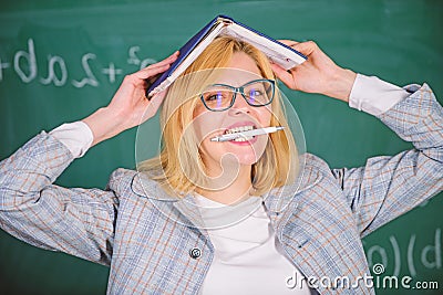 Why teacher quit off sick with stress. School daily routine. Teacher stress and burnout. Overwork and lack of support Stock Photo
