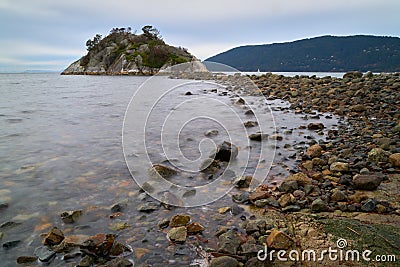 Whyte Island West Vancouver BC Stock Photo
