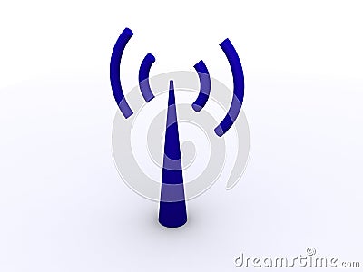 A wi-fi antenna Stock Photo