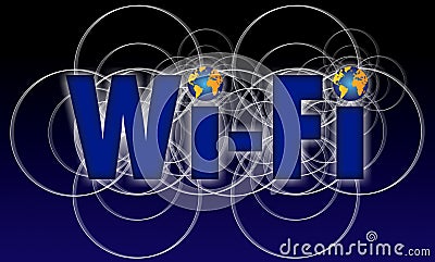 Wi Fi icon phone Stock Photo