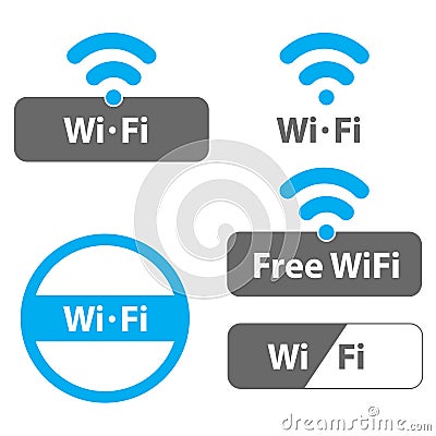 Wi-Fi illustrations Vector Illustration