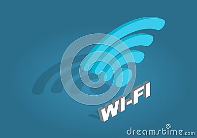 Wi-Fi Network Icon. Flat Design Cartoon Style Vector Illustration