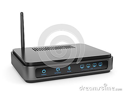 Wi-Fi router Stock Photo