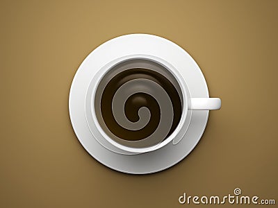 Wi-fi sign in coffee cup Stock Photo