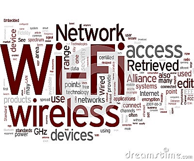 Wi-Fi - Wireless Network Stock Photo