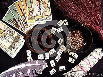 Wicca Workings Stock Photo