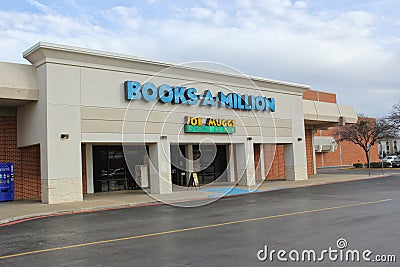 Wichita Falls, Texas - February 9, 2019: Books A Million located in the Sikes Senter Mall Editorial Stock Photo