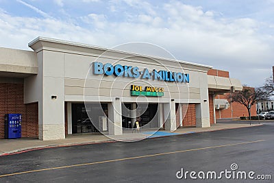 Wichita Falls, Texas - February 9, 2019: Books A Million located in the Sikes Senter Mall Editorial Stock Photo