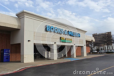 Wichita Falls, Texas - February 9, 2019: Books A Million located in the Sikes Senter Mall Editorial Stock Photo