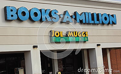 Wichita Falls, Texas - February 9, 2019: Books A Million located in the Sikes Senter Mall Editorial Stock Photo