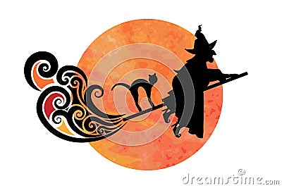 Wicked Witch Vector Illustration