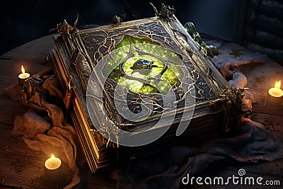 Wicked Witchs Spellbook A wicked witchs Stock Photo