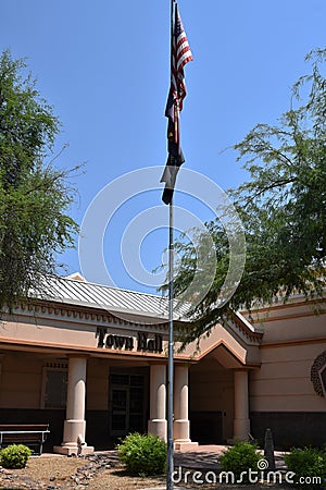The Town Hall at Wickenburg Arizona Editorial Stock Photo