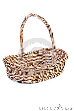 Wicker basket Stock Photo