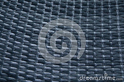 Wicker furniture texture. Tinted photo. Cold tones Stock Photo