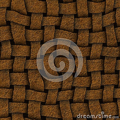 Wicker seamless texture Stock Photo