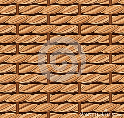 Wicker texture. Vector Illustration