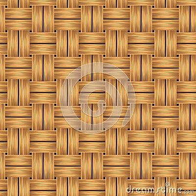 Wicker texture. Vector seamless background. Vector Illustration