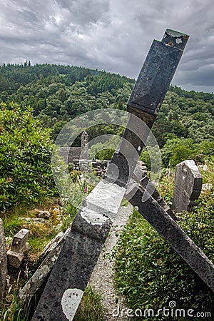 Wicklow Mountains National Park, County Dublin, Ireland, wandering around Wickolw Mountains lakes and woodlands Editorial Stock Photo