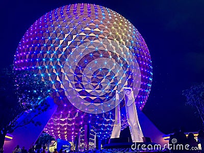 Spaceship Earth wide shot Editorial Stock Photo