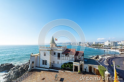 Wulff Castle in Vina del Mar Stock Photo