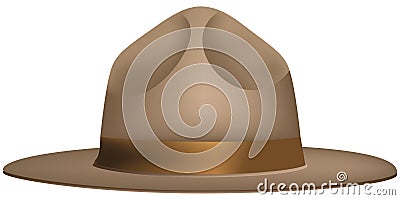 Wide-brimmed hat Ranger Vector Illustration