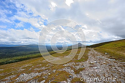 Wide landscape in sweden Stock Photo