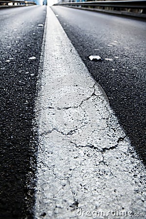 Vacant Diminishing Highway Stock Photo