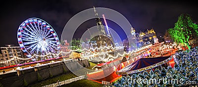 Edinburgh Christmas market Stock Photo