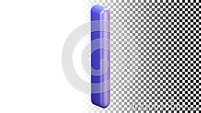 Wide purple vertical bar line, graphic shape element column interface png transparent image Generative AI Stock Photo
