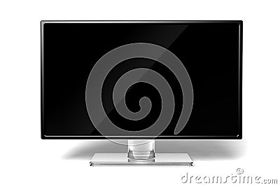 Wide screen modern TV icon Stock Photo