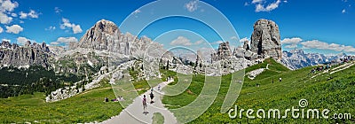 Wide view of Dolomiti Stock Photo