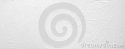 Wide white painted abstract background Stock Photo