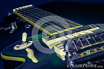 An electric guitar in close up Stock Photo