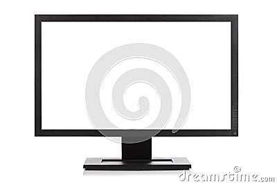 Widescreen computer monitor or television Stock Photo