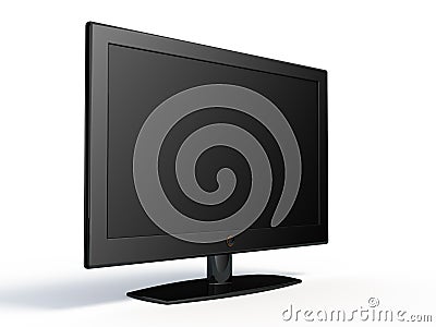 Widescreen lcd tv Stock Photo