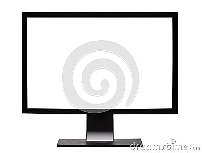 Widescreen monitor Stock Photo