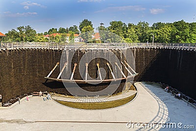 Graduation tower, great inhalatorium in the resort near Krakow, Wieliczka, Poland Editorial Stock Photo