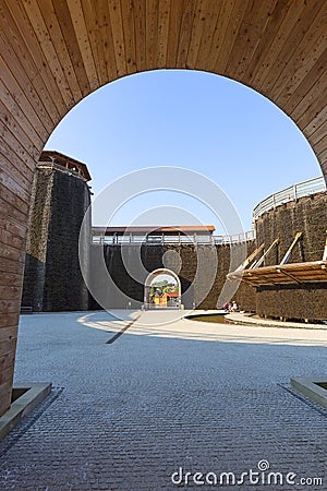 Graduation tower, great inhalatorium in the resort near Krakow, Wieliczka ,Poland Editorial Stock Photo