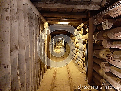 Wieliczka salt mine Stock Photo