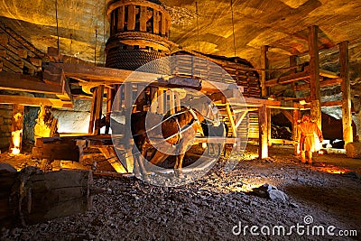 Wieliczka salt mine. Editorial Stock Photo