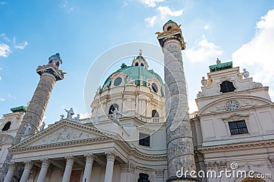 Karlskirche in Vienna Editorial Stock Photo