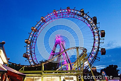 Wiener Prater Wheel Stock Photo