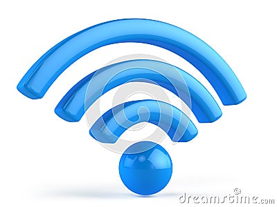 Wifi 3d icon Stock Photo