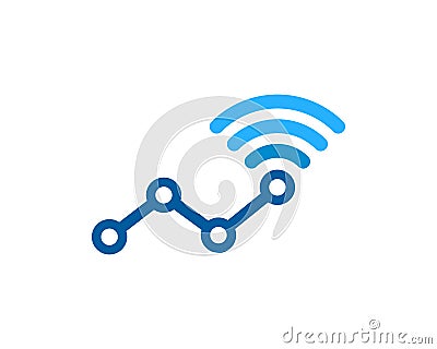 Wifi Icon Logo Design Element Vector Illustration