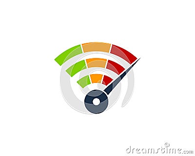 Wifi Icon Logo Design Element Vector Illustration