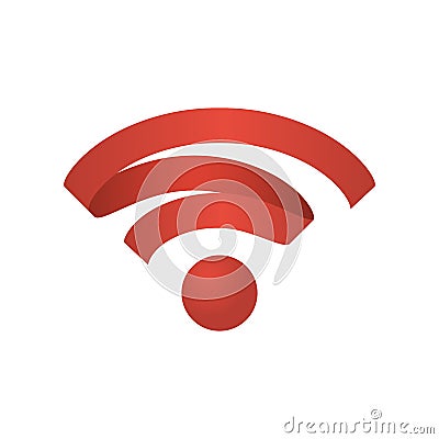 Wifi icon wireless network. Vector Illustration